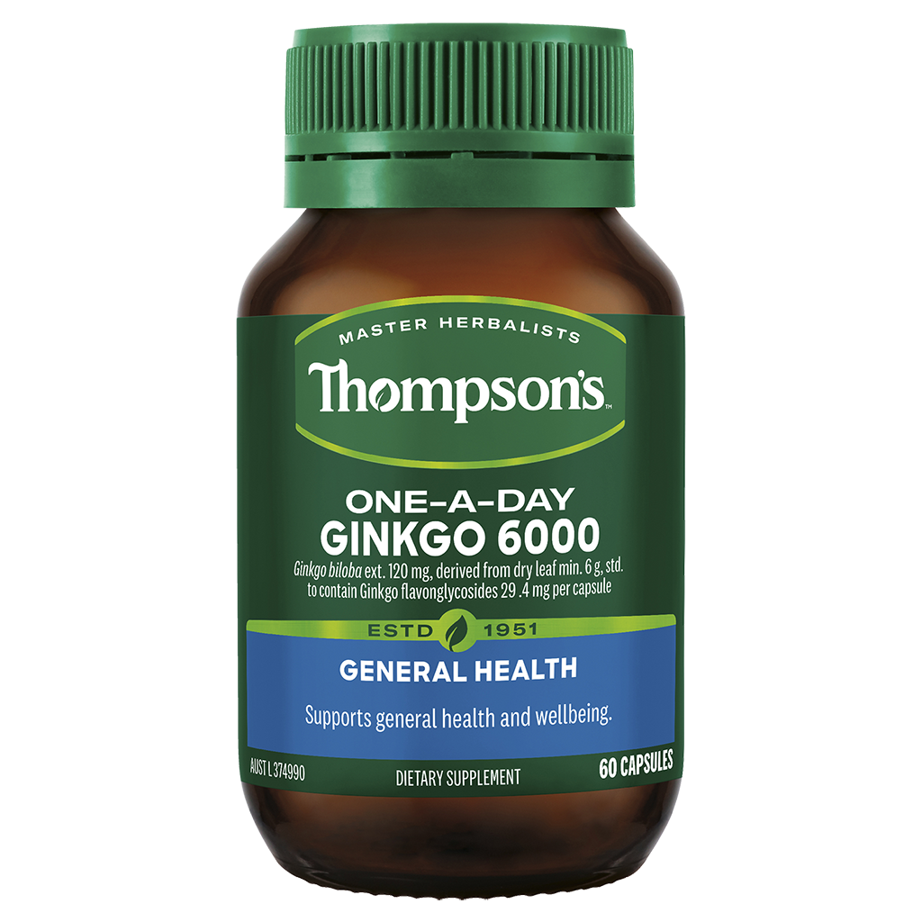 Thompsons Ginkgo 6000 One A Day Capsules 60