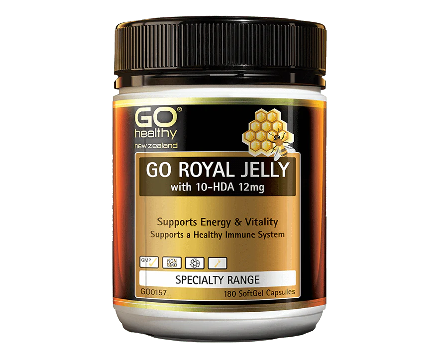 Go Royal Jelly 1000mg 10-HDA 12 Capsules 180