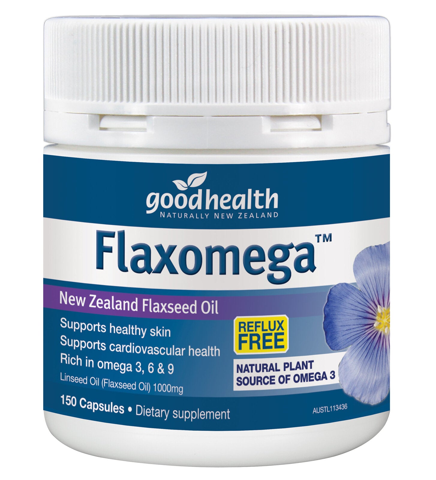 Goodhealth Flaxomega Oil Caps 1000mg/150 (Omega 3,9,6)