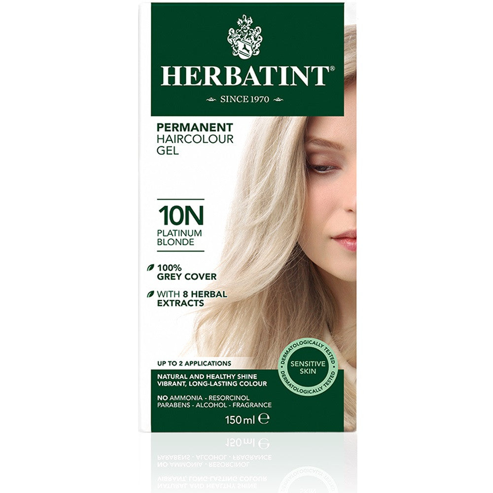 Herbatint Permanent Herbal Haircolour Gel - Platinum Blonde 10N