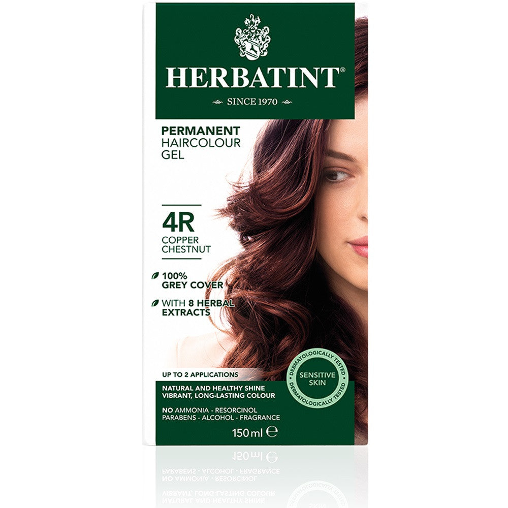 Herbatint Permanent Herbal Haircolour Gel 4R Copper Chestnut