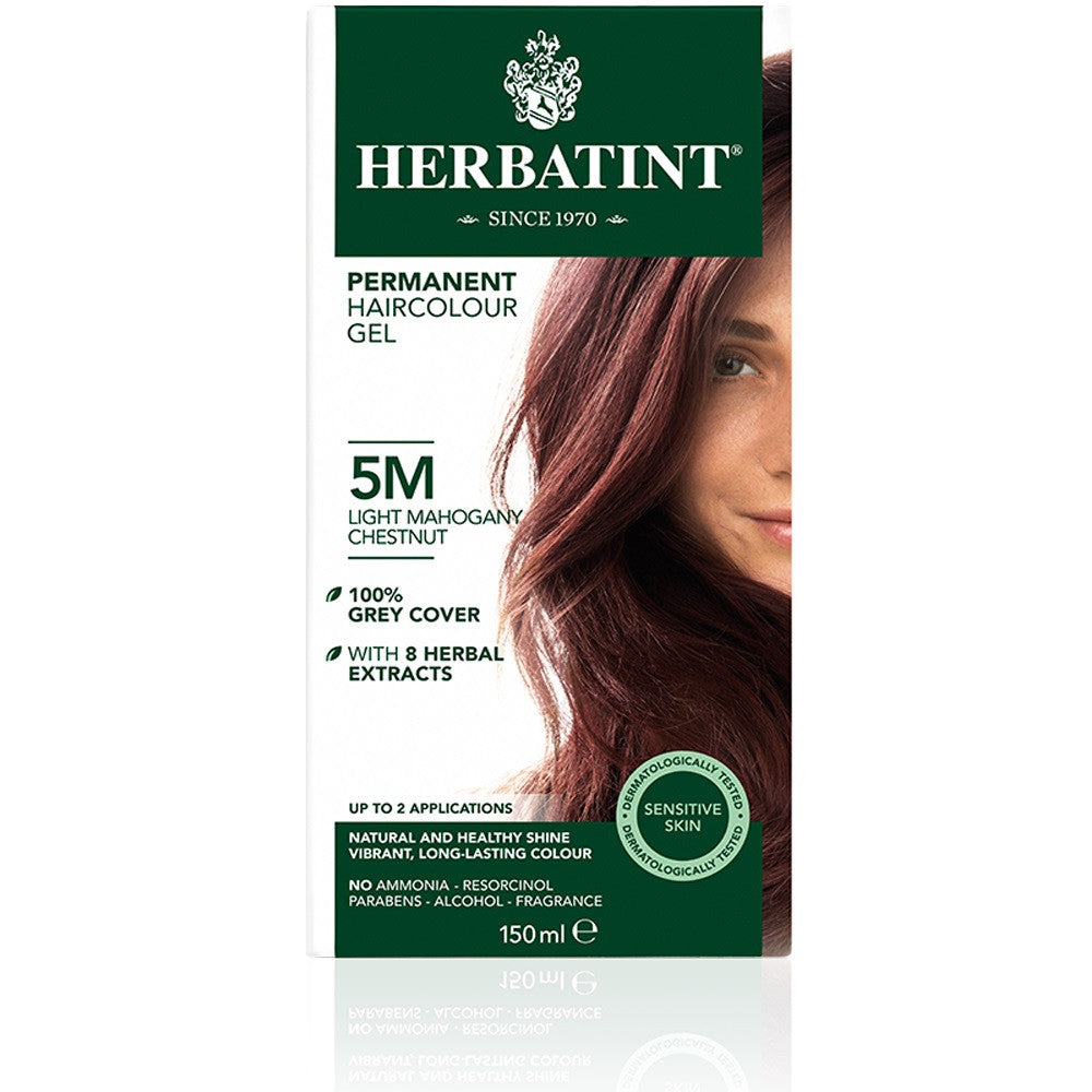 Herbatint Permanent Herbal Haircolour Gel - Light Mahogany Chestnut 5M