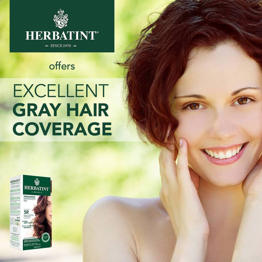 Herbatint Permanent Herbal Haircolour Gel - Light Copper Chestnut 5R