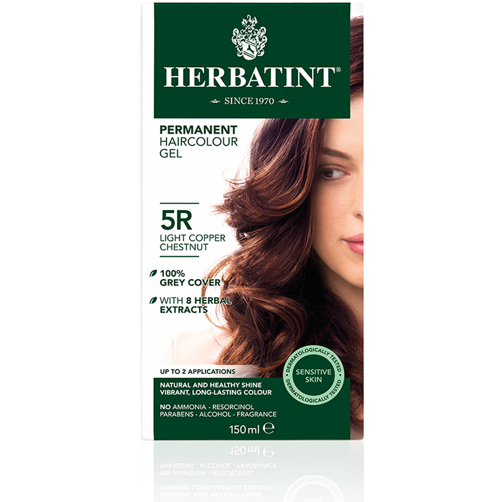 Herbatint Permanent Herbal Haircolour Gel - Light Copper Chestnut 5R