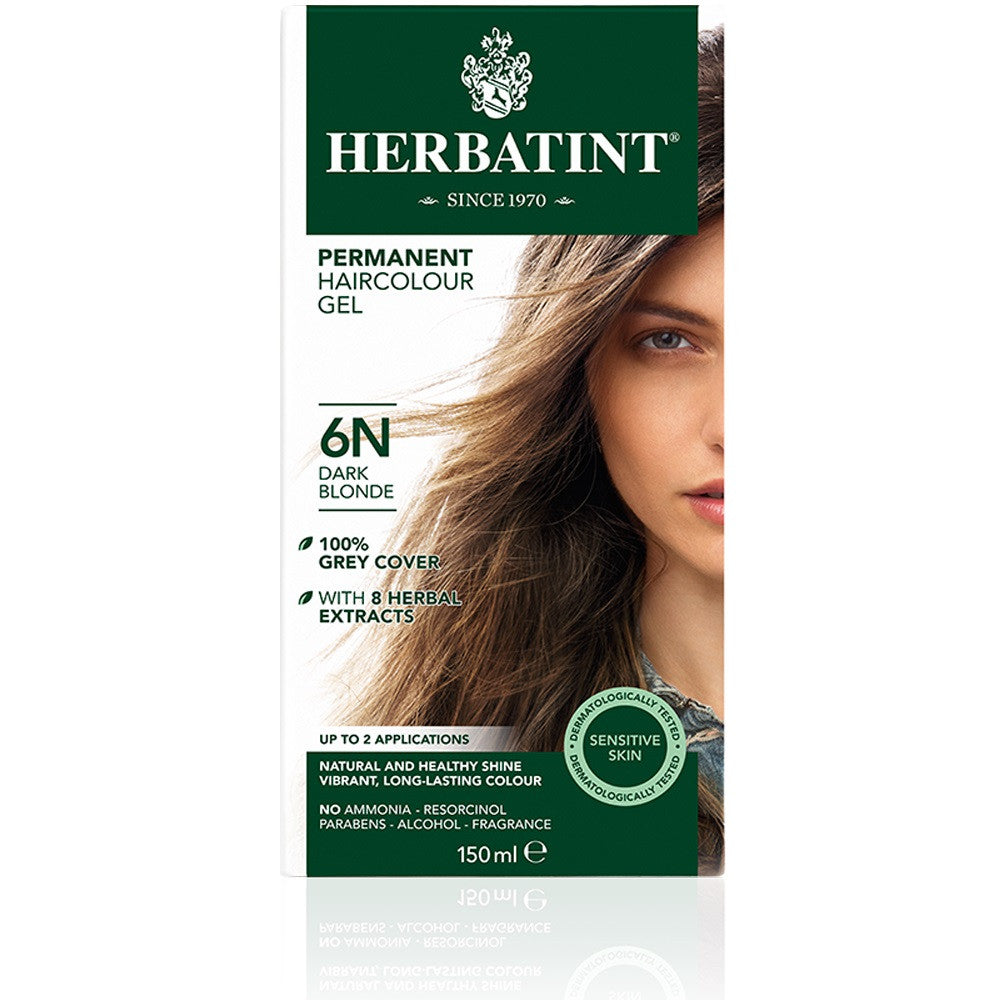 Herbatint Permanent Herbal Haircolour Gel - Dark Blonde 6N