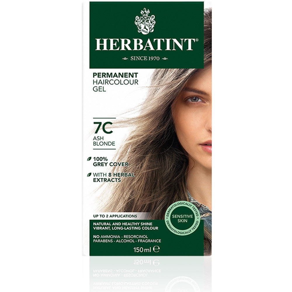 Herbatint Permanent Herbal Haircolour Gel - Ash Blonde 7C