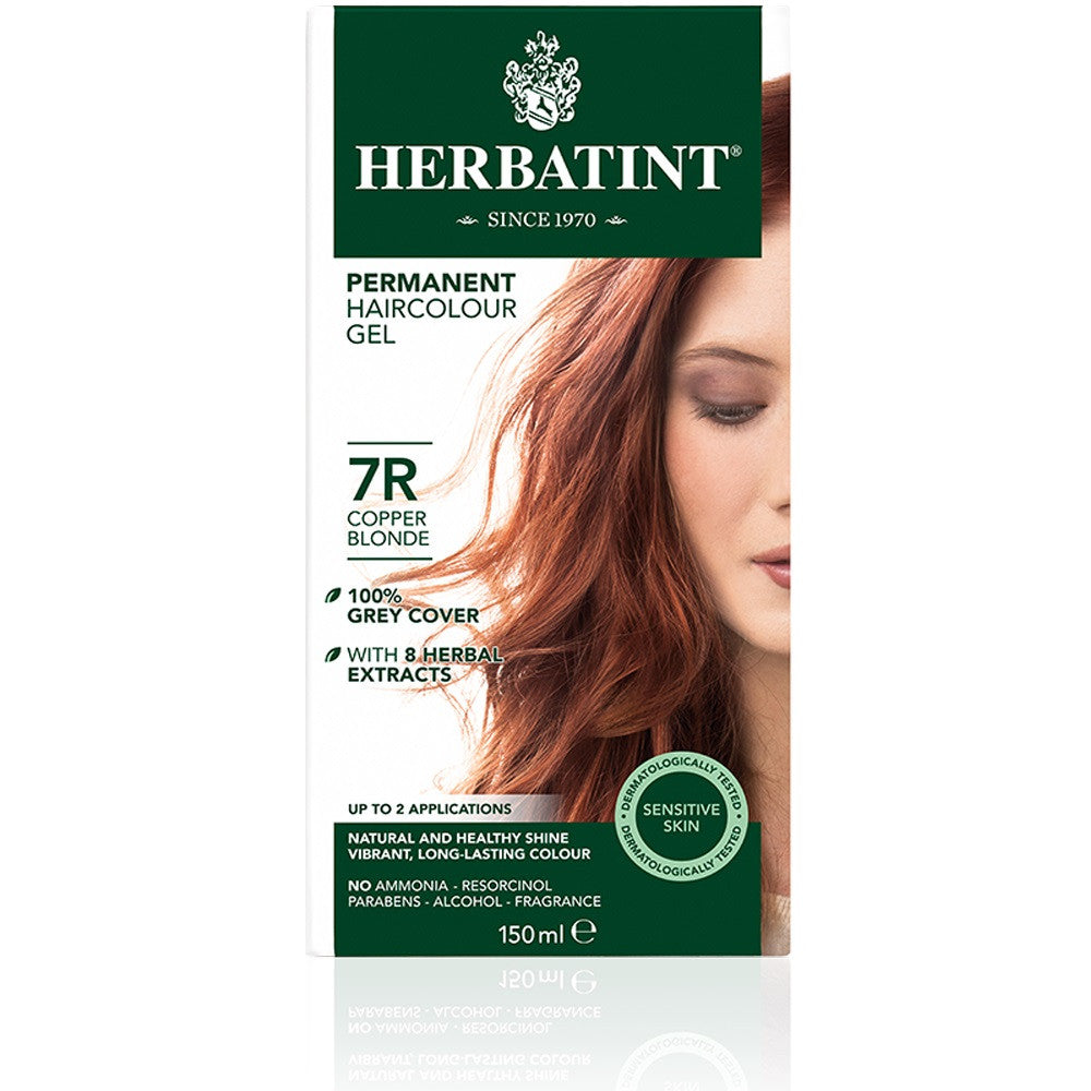 Herbatint Permanent Herbal Haircolour Gel - Copper Blonde 7R