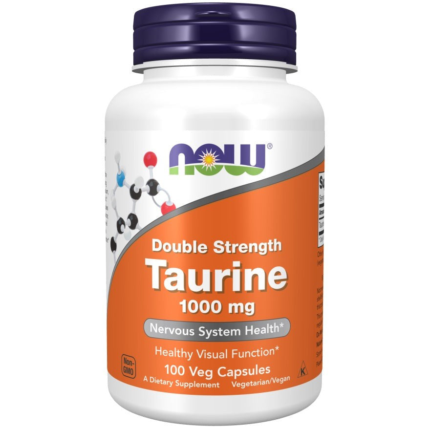 Now Double Strength Taurine 1000mg Vegecaps 100