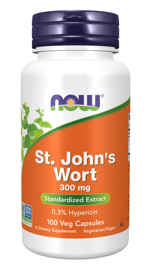 Now St. John's Wort 300 mg Veg Capsules 100