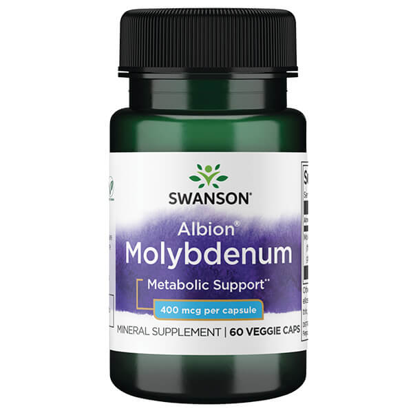 Swanson Albion Molybdenum VCaps 400mcg 60