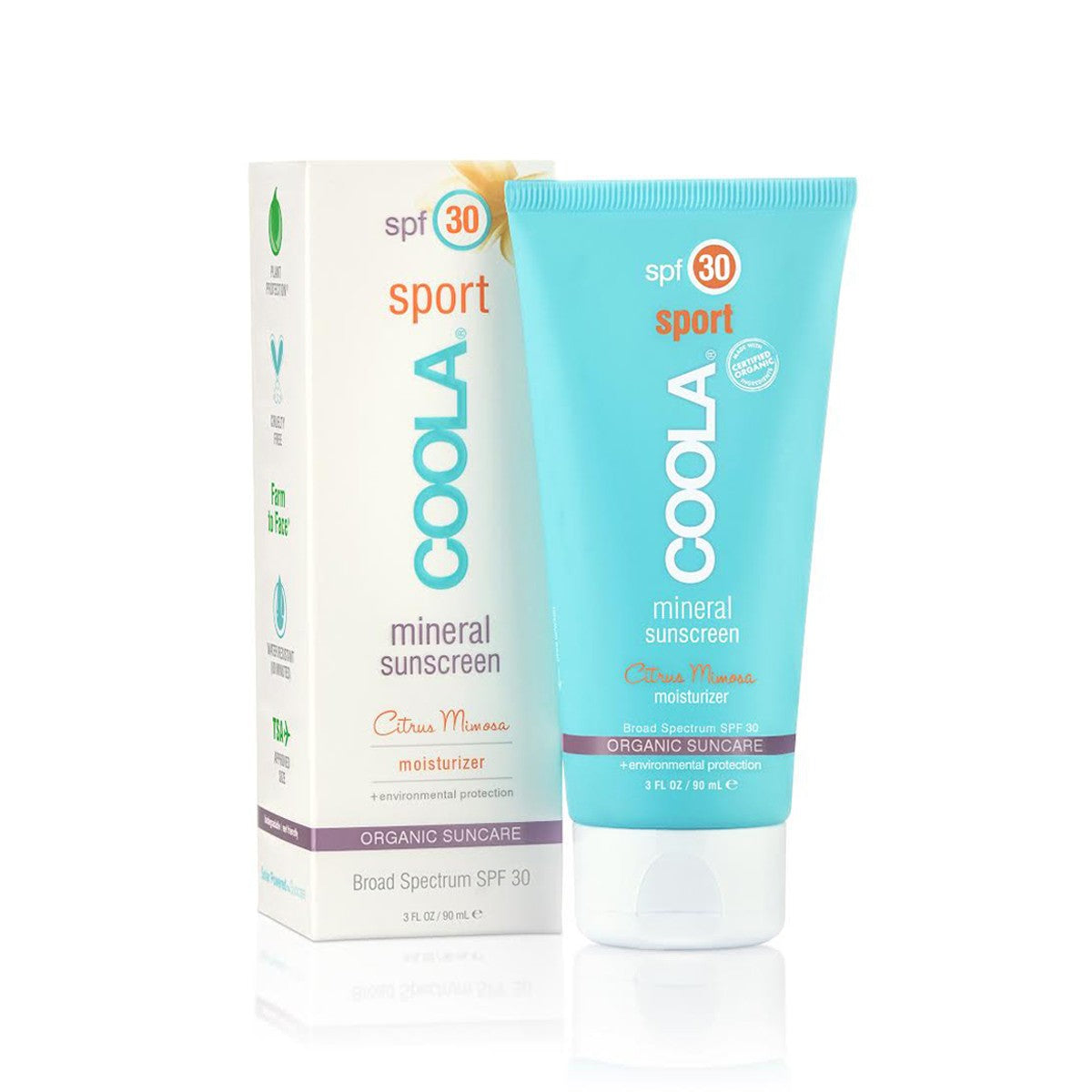 Coola Sunscreen Mineral Sport & Body SPF30 Citrus Mimosa 90ml