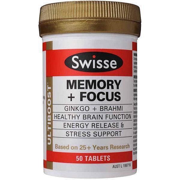 Swisse Ultiboost Memory & Focus Tablets 50