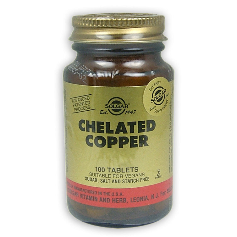 Solgar Chelated Copper Tablets 100