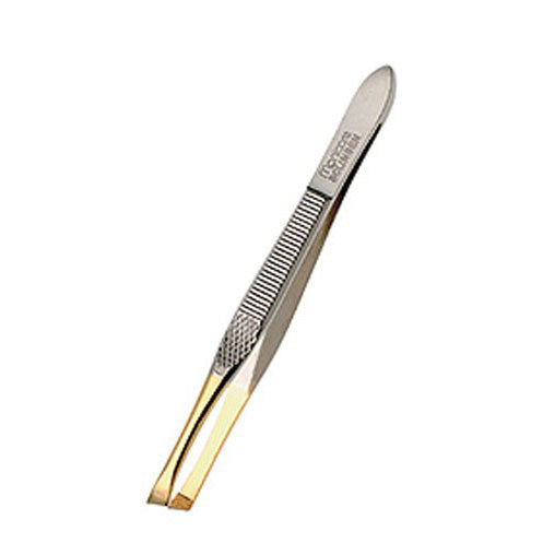 Manicare Slant Tweezers - Gold Tipped