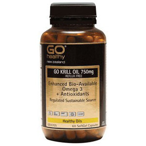 Go Krill Oil 750mg Capsules 60