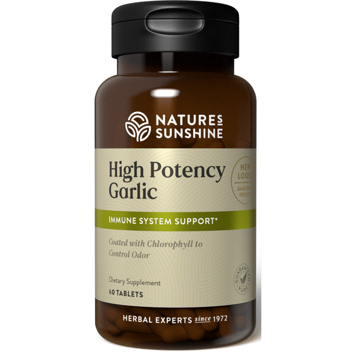 Natures Sunshine High Potency Garlic Tablets 60