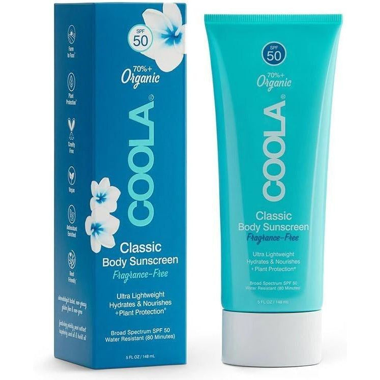 Coola Classic Body Sunscreen SPF50 Fragrance-Free 148ml